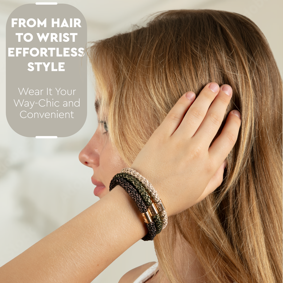 Luxe Hair Tie Set of 12 — Desert-2