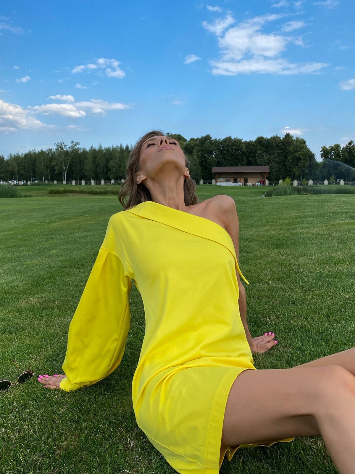 One-Shoulder Puff-Sleeve Mini Dress — original supplier photograph 23