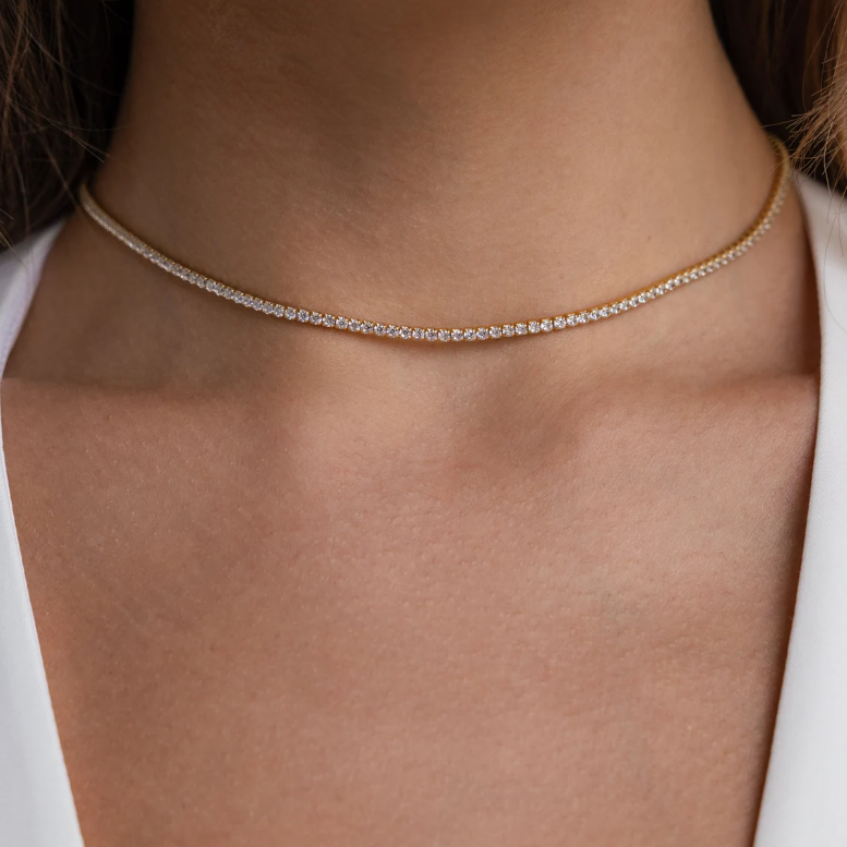 Dainty Tennis Choker Necklace — supplier product photo 1