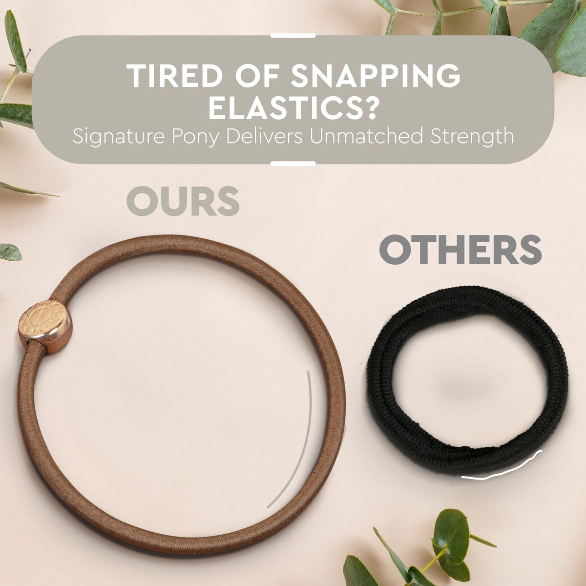 Signature Hair Tie Set of 10 — Denim-4
