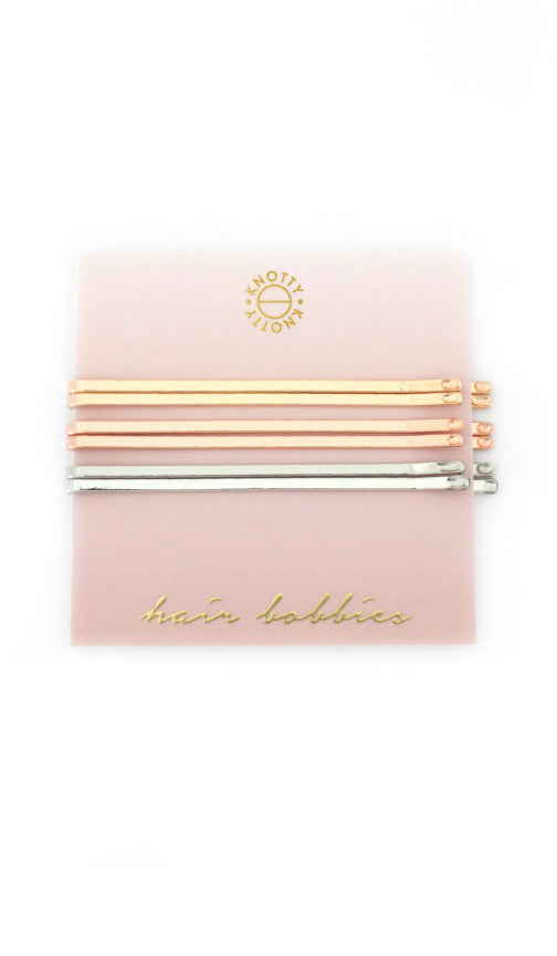 Sleek Hair Bobby Set of 6 — Gold, Rose Gold & Rhodium-0