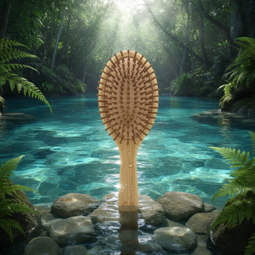 MASAMI Bamboo Detangling Brush-3
