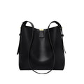 Genuine Leather Bucket Shoulder Bag