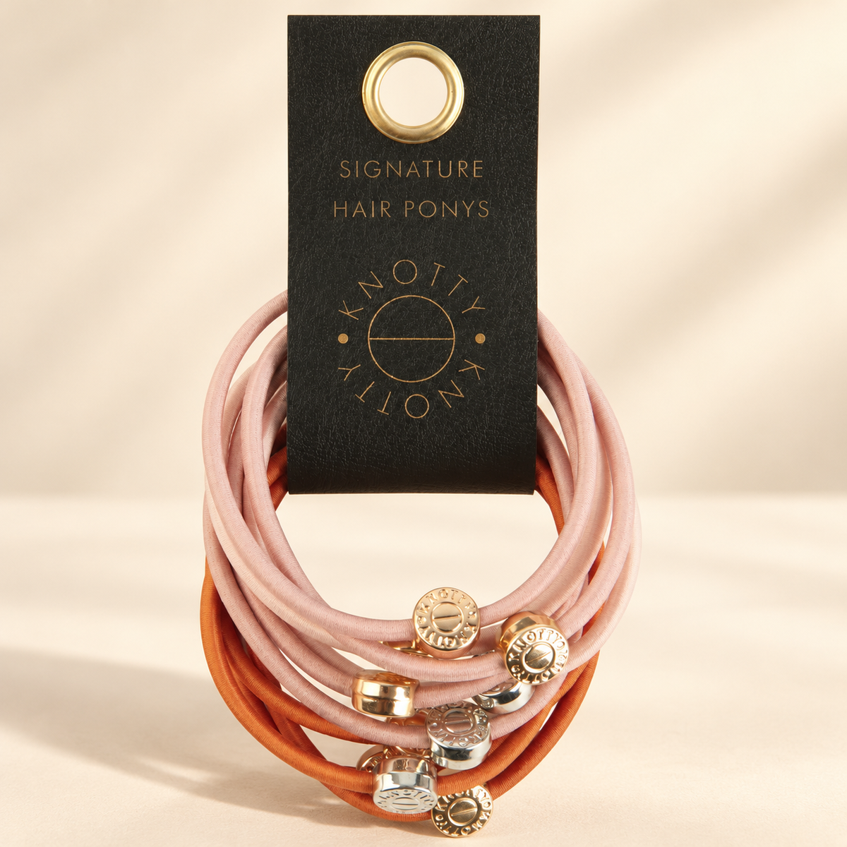 Studio presentation of Signature Hair Tie Set of 10 — Adobe