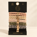 Studio presentation of Luxe Hair Tie Set of 12 — Desert